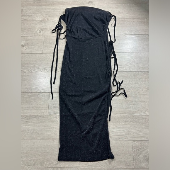 Fashion Nova Stunned Fascination Black Spaghetti Strap Midi Dress - Picture 9 of 10